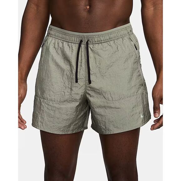 Nike NWT Stride Running Division 5in Dri Fit Lined Shorts Dark Stucco Medium - Picture 1 of 4